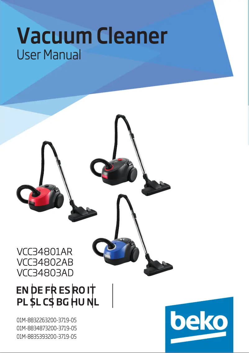 Page n°1 - Manuel utilisateur Beko VCC34802 AB