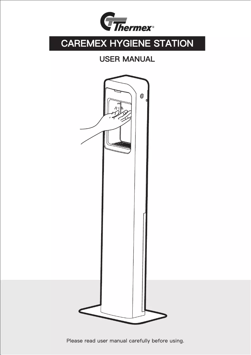 Page 1 de la notice Manuel utilisateur Thermex Caremex