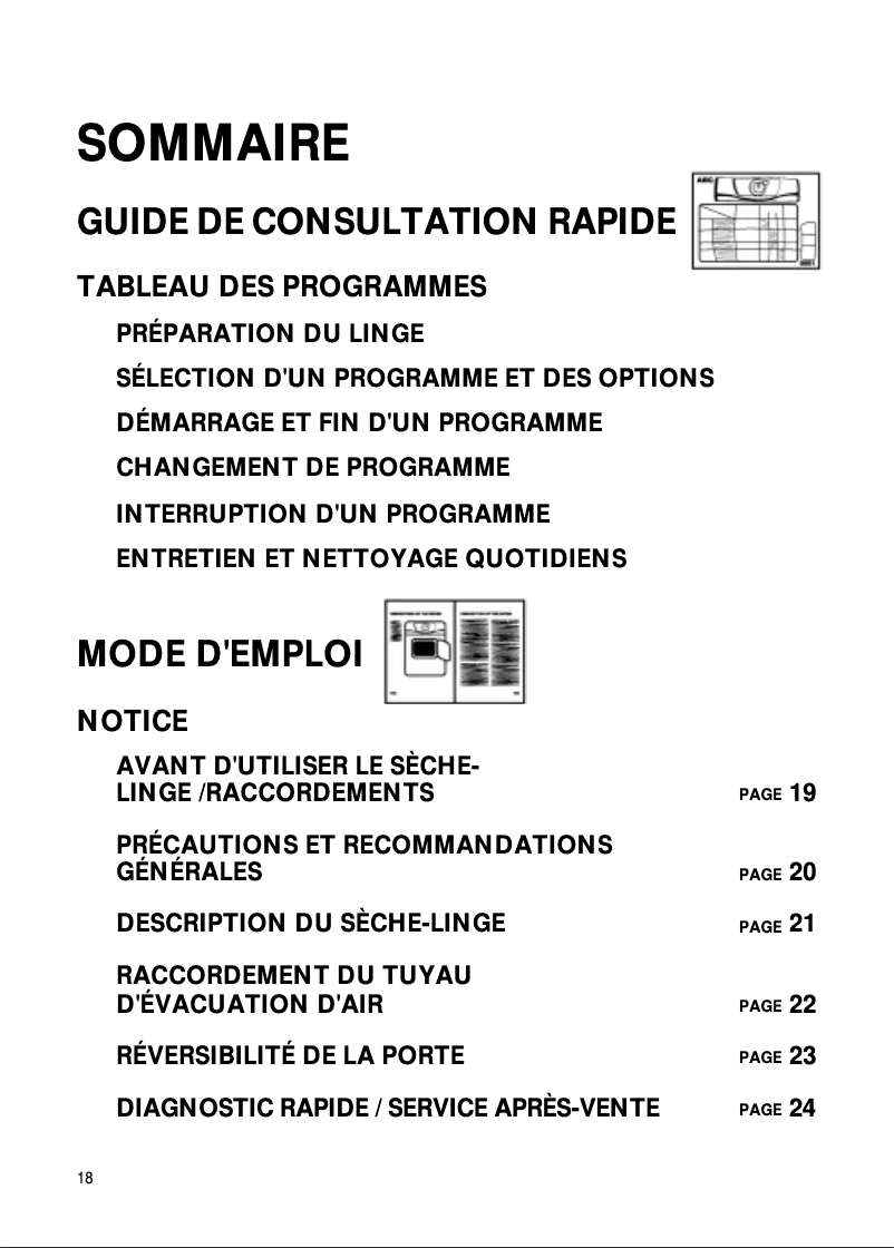 Page n°1 - Manuel utilisateur Whirlpool AWZ 460