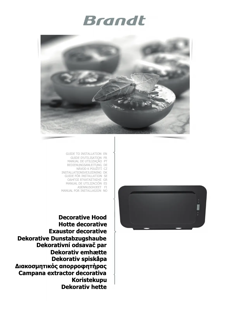 Page n°1 - Manuel utilisateur Brandt BHV6961B