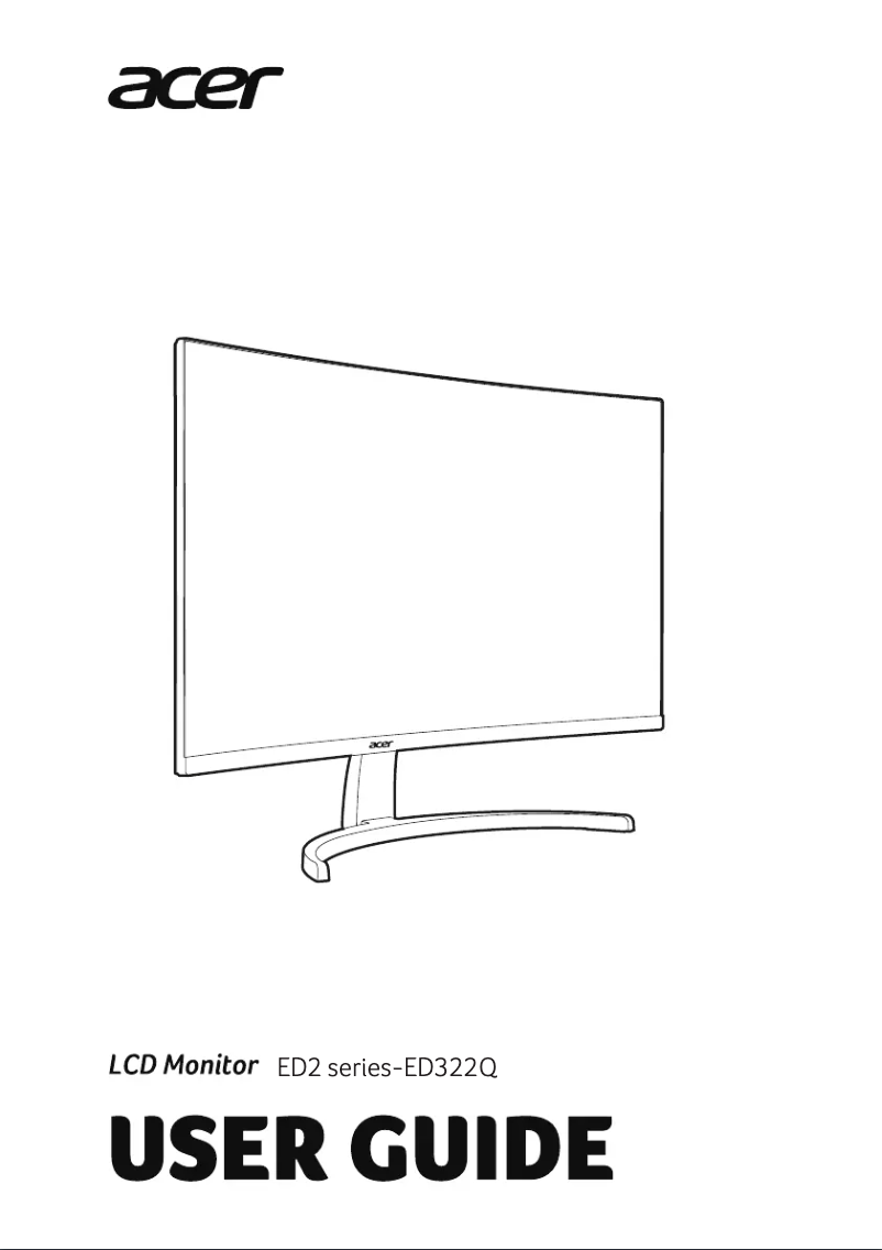 Página 1 del manual Manual de usuario Acer ED322QP