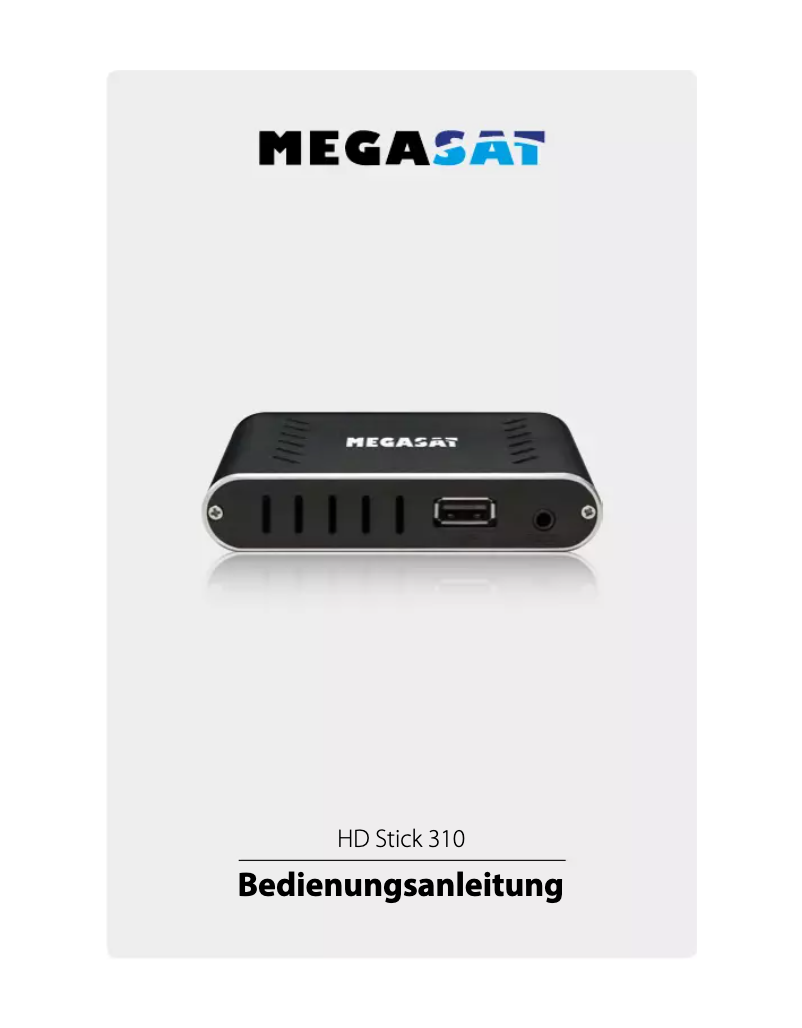 Page 1 de la notice Manuel utilisateur Megasat HD Stick 310