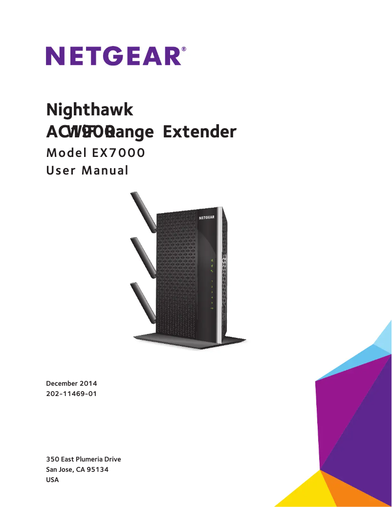 Page n°1 - Manuel utilisateur Netgear Nighthawk EX7000