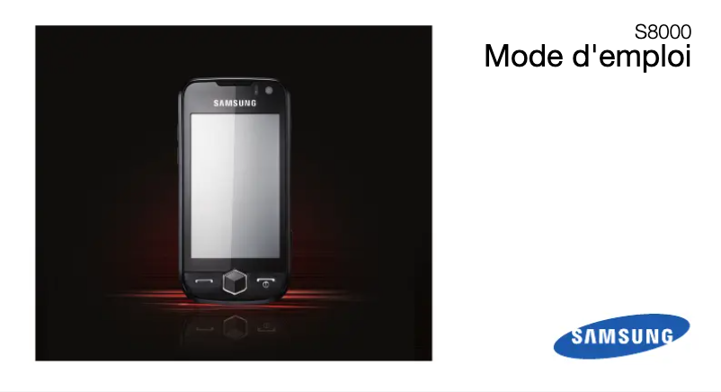 Image de la première page du manuel de l'appareil GT-S8000