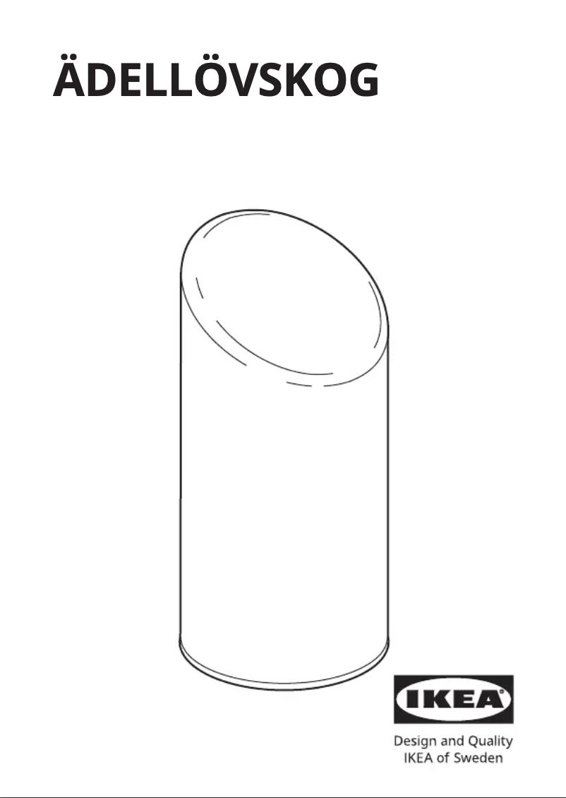 Imagen de la primera página del manual del dispositivo ÄDELLÖVSKOG 505.204.61