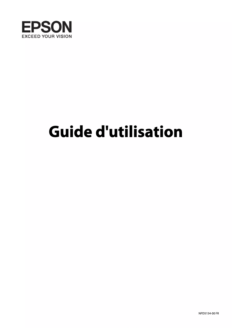 Page n°1 - Manuel utilisateur Epson Perfection V19