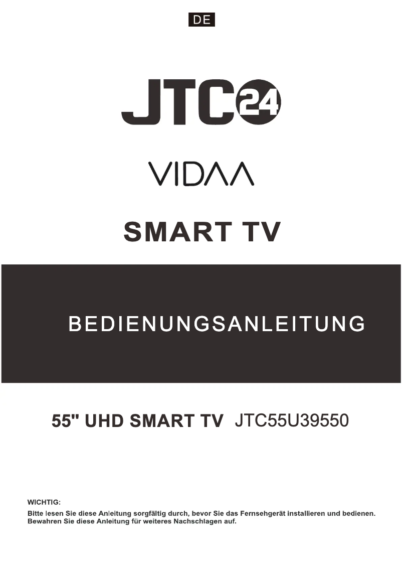 Page 1 de la notice Manuel utilisateur JTC JTC55U39550