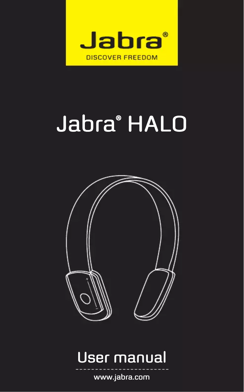 Page 1 of the manual User Manual Jabra Halo