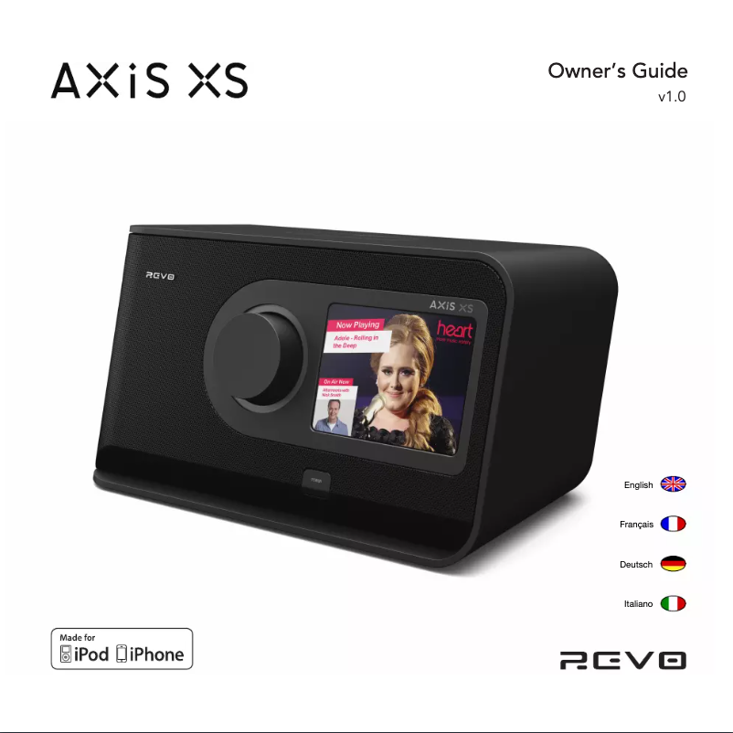 Page 1 de la notice Manuel utilisateur REVO Axis XS