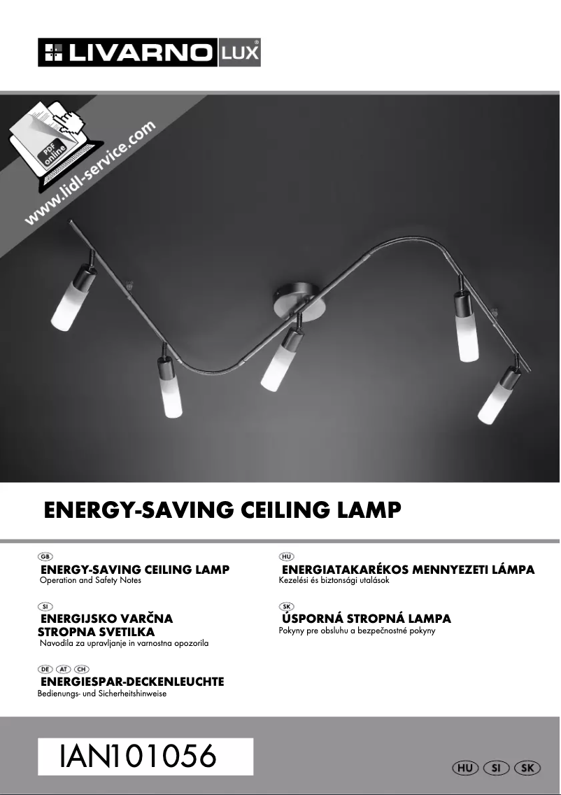 Page 1 de la notice Manuel utilisateur Livarno Lux IAN 101056