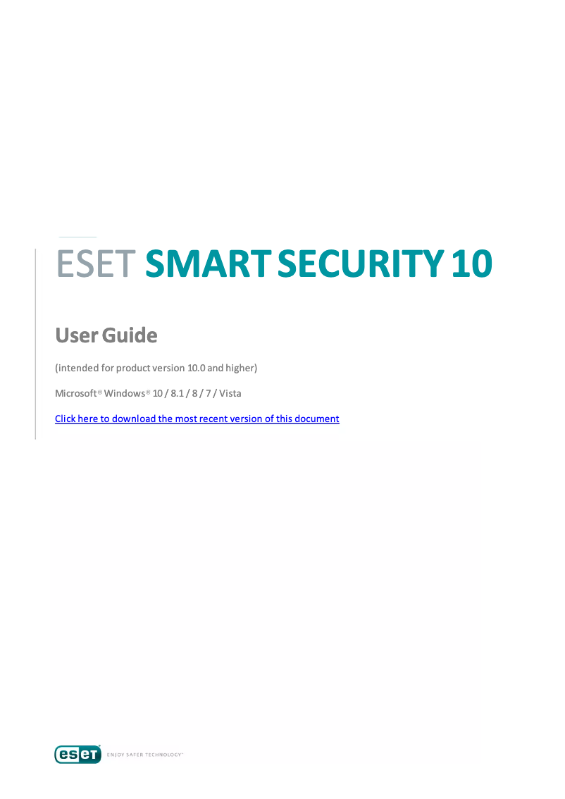 Imagen de la primera página del manual del dispositivo Smart Security