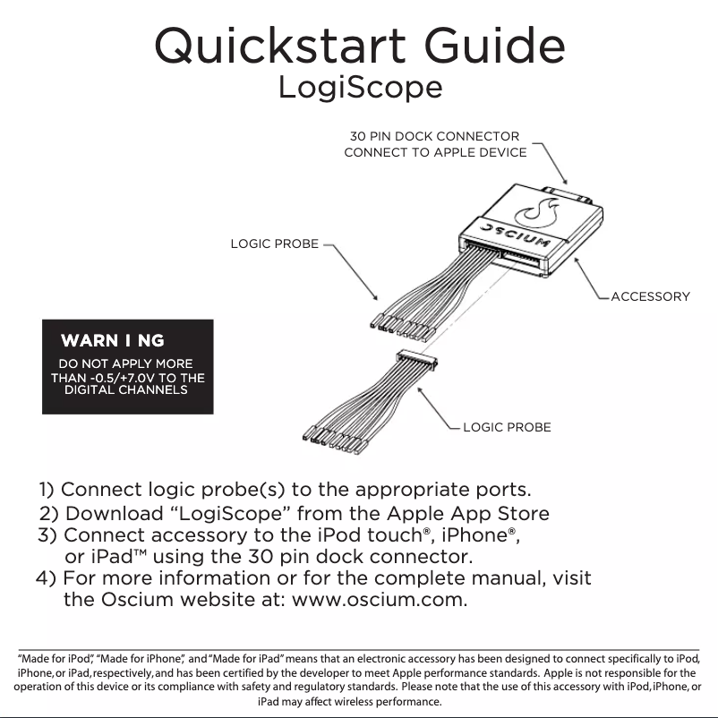 Image de la première page du manuel de l'appareil LogiScope