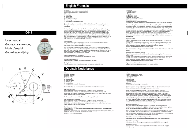 Page 1 de la notice Manuel utilisateur Davis 0441