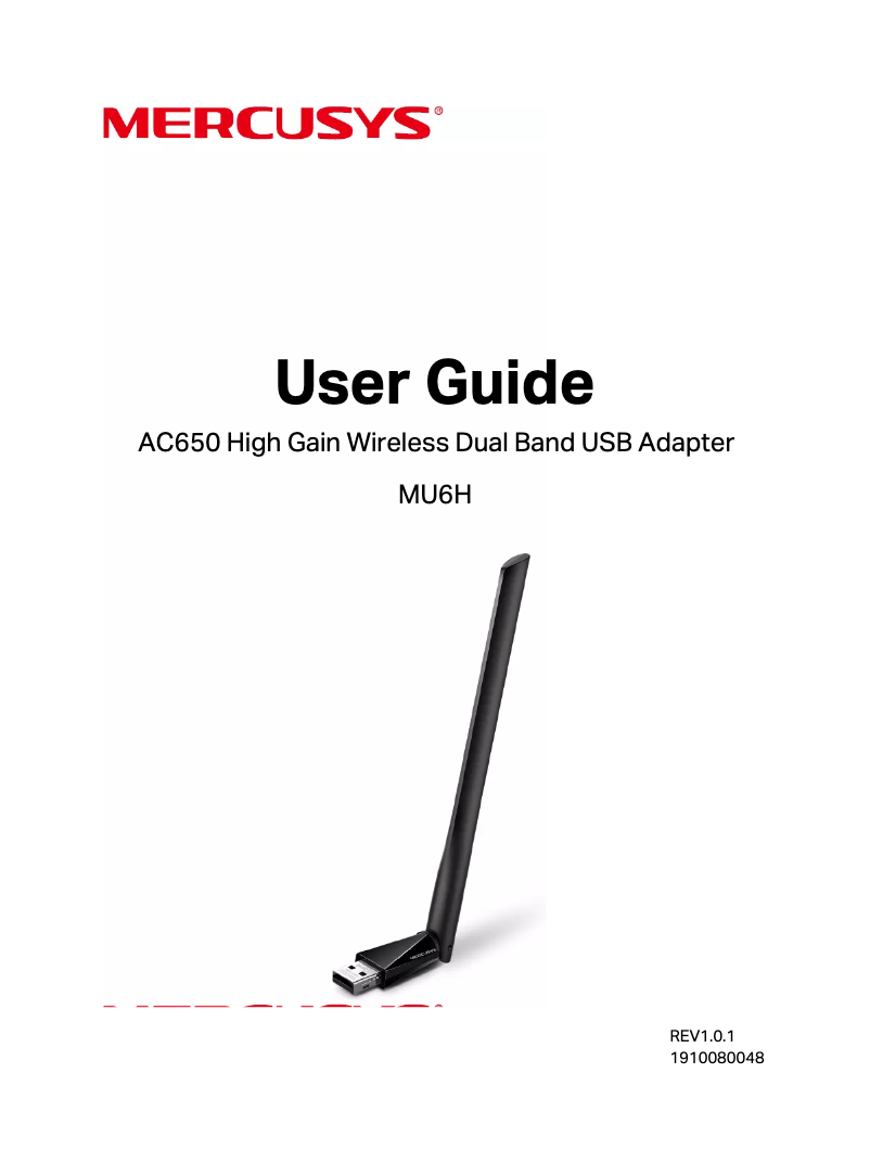 Page 1 de la notice Mode d'emploi Mercusys MU6H