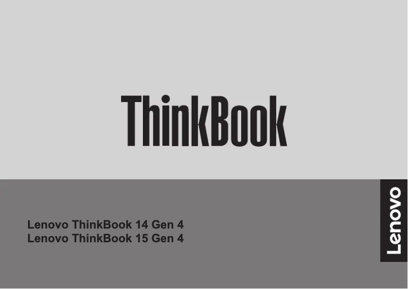 Page n°1 - Manuel utilisateur Lenovo ThinkBook 14 G4