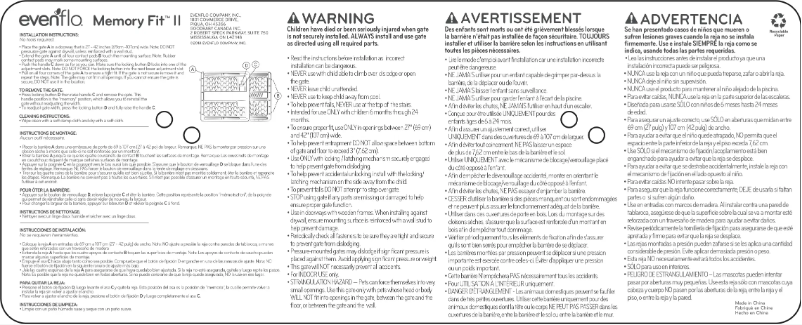 Image de la première page du manuel de l'appareil Memory Fit II