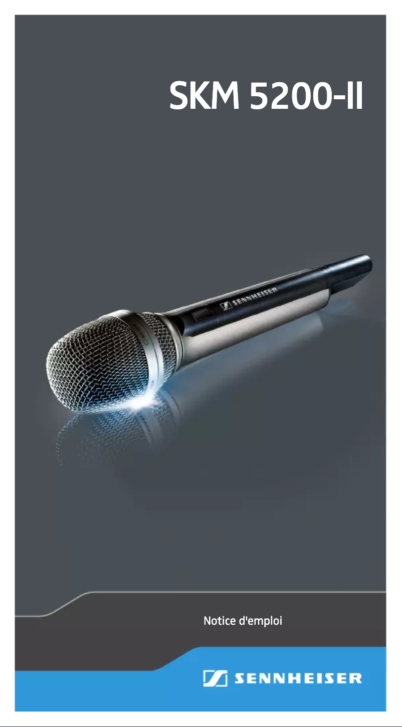 Page n°1 - Manuel utilisateur Sennheiser SKM 5200-II