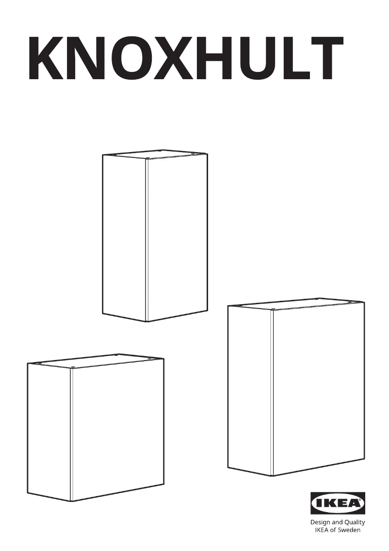 Imagen de la primera página del manual del dispositivo KNOXHULT 903.268.05
