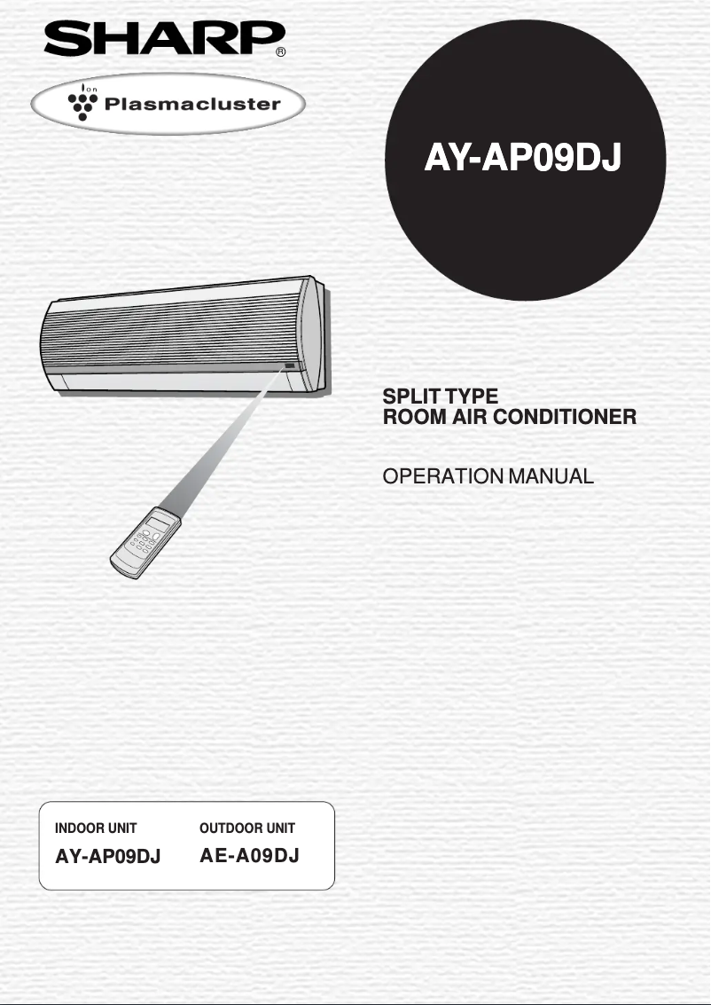 Image de la première page du manuel de l'appareil AY-AP09DJ