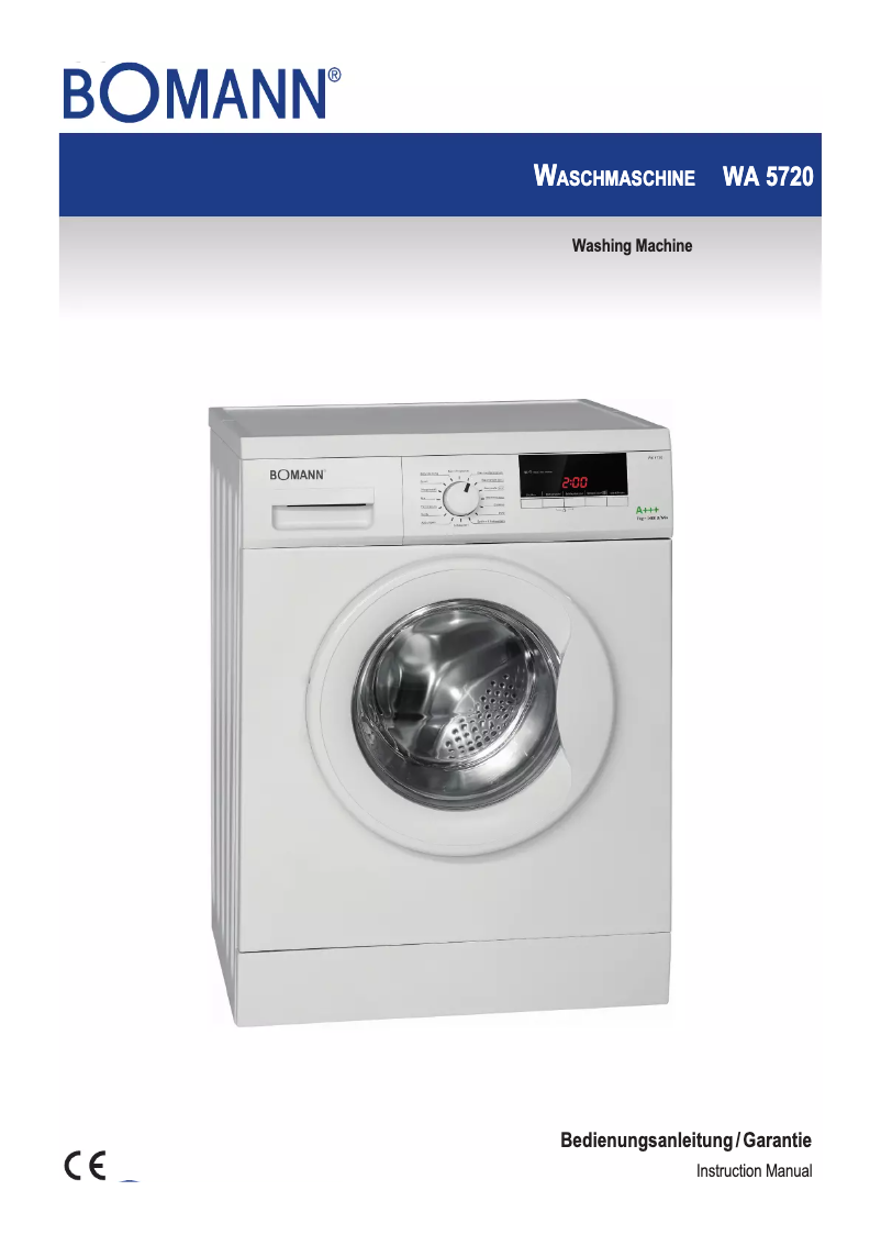 Image de la première page du manuel de l'appareil WA 5720