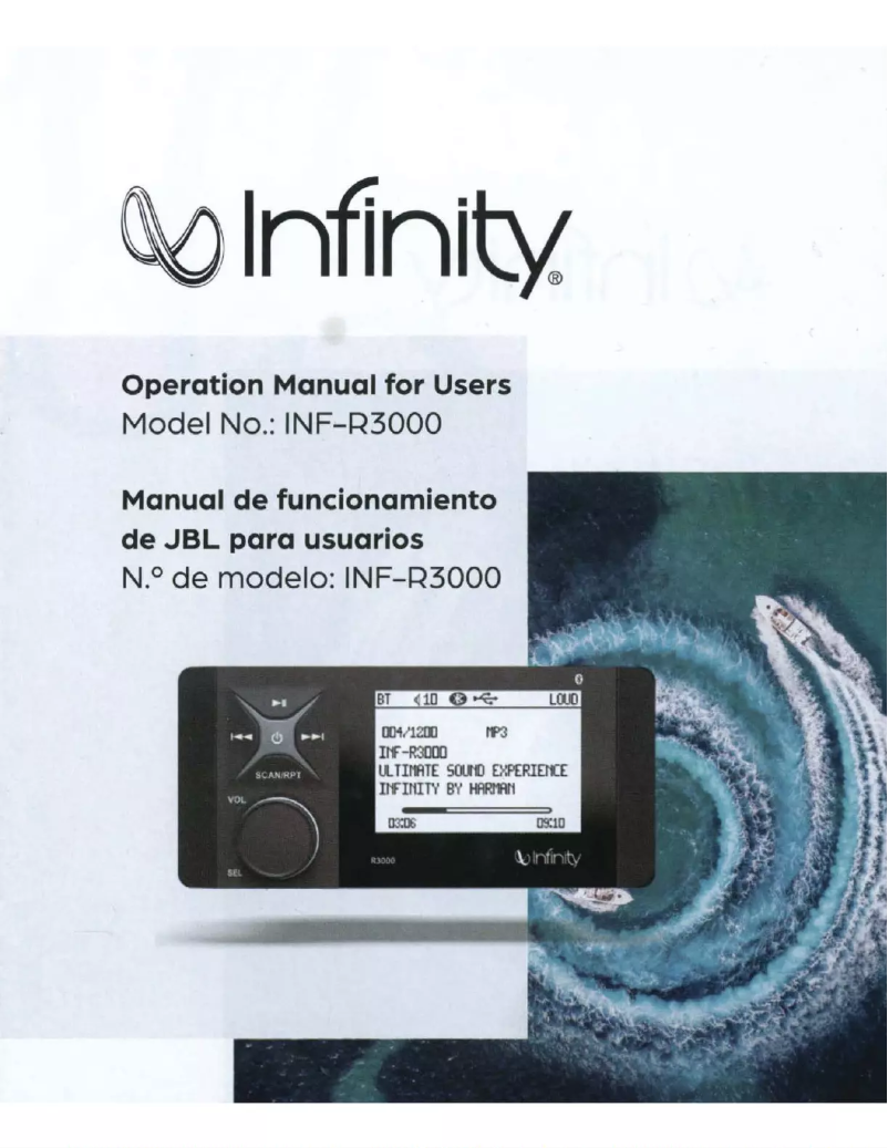 Image de la première page du manuel de l'appareil INF-R3000