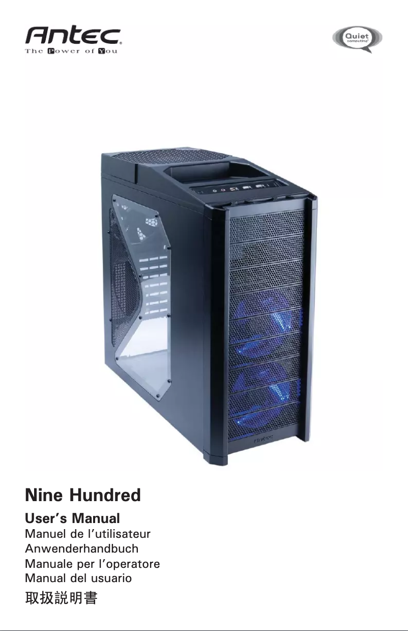 Image de la première page du manuel de l'appareil Nine Hundred