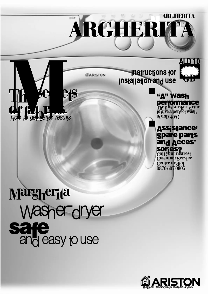 Page 1 de la notice Manuel utilisateur Ariston Thermo ALD10