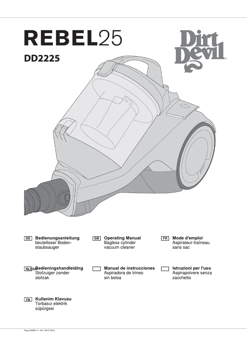 Image de la première page du manuel de l'appareil Rebel 25 HF