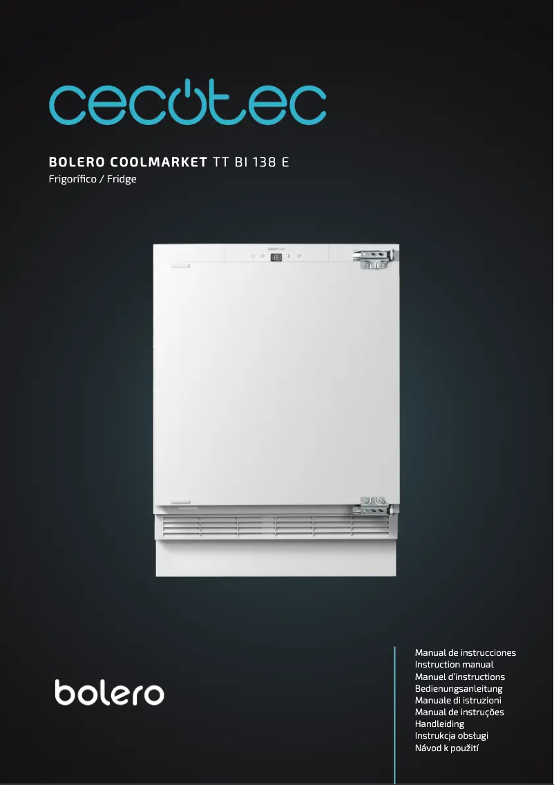 Image de la première page du manuel de l'appareil Bolero CoolMarket TT BI 138 E