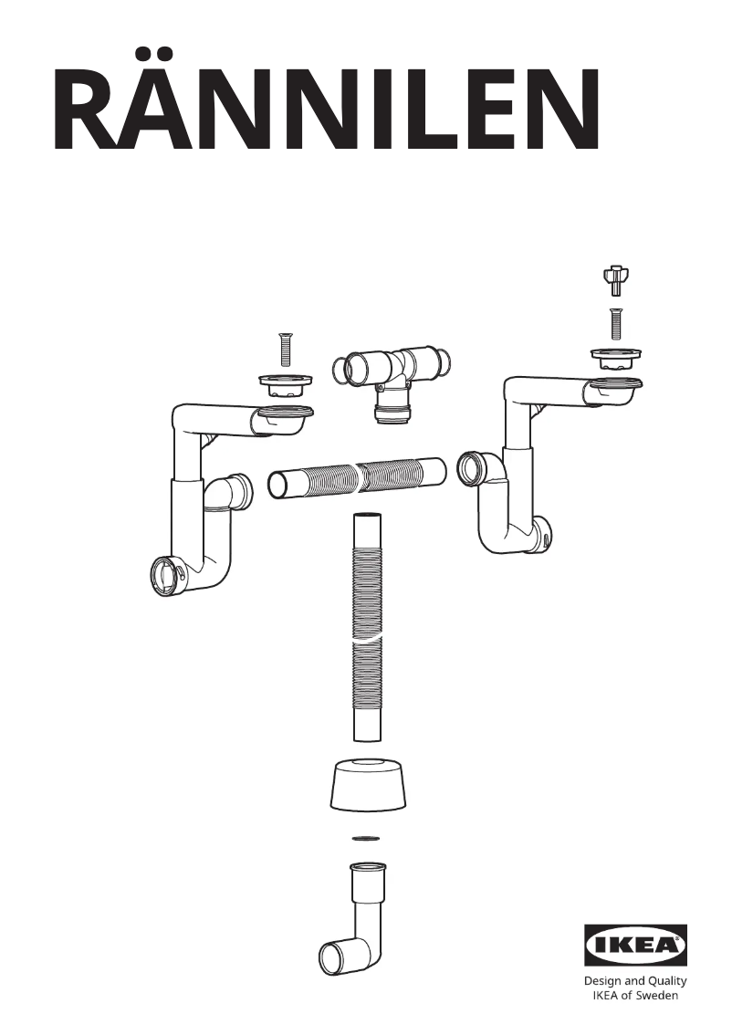 Imagen de la primera página del manual del dispositivo RÄNNILEN 105.624.34