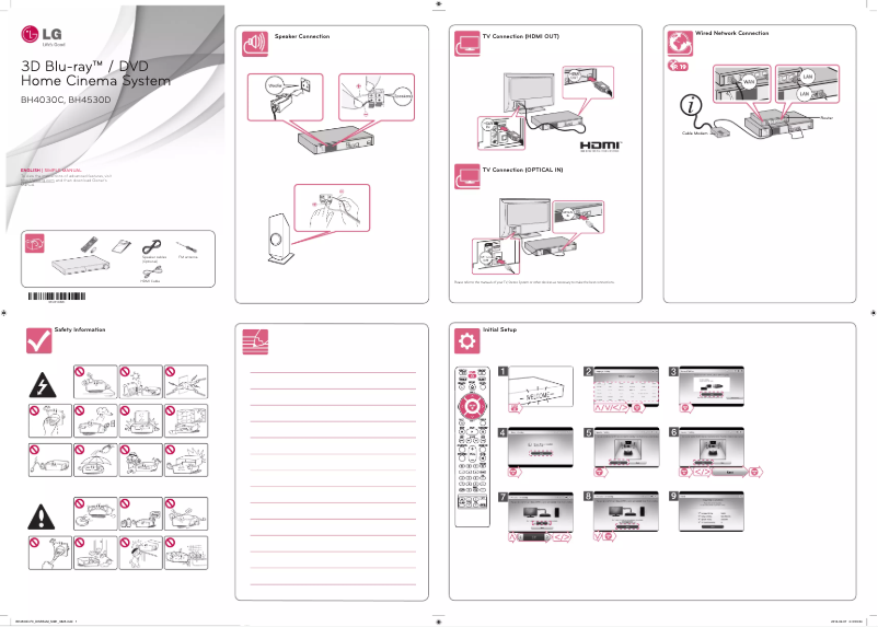 Image de la première page du manuel de l'appareil BH4530D