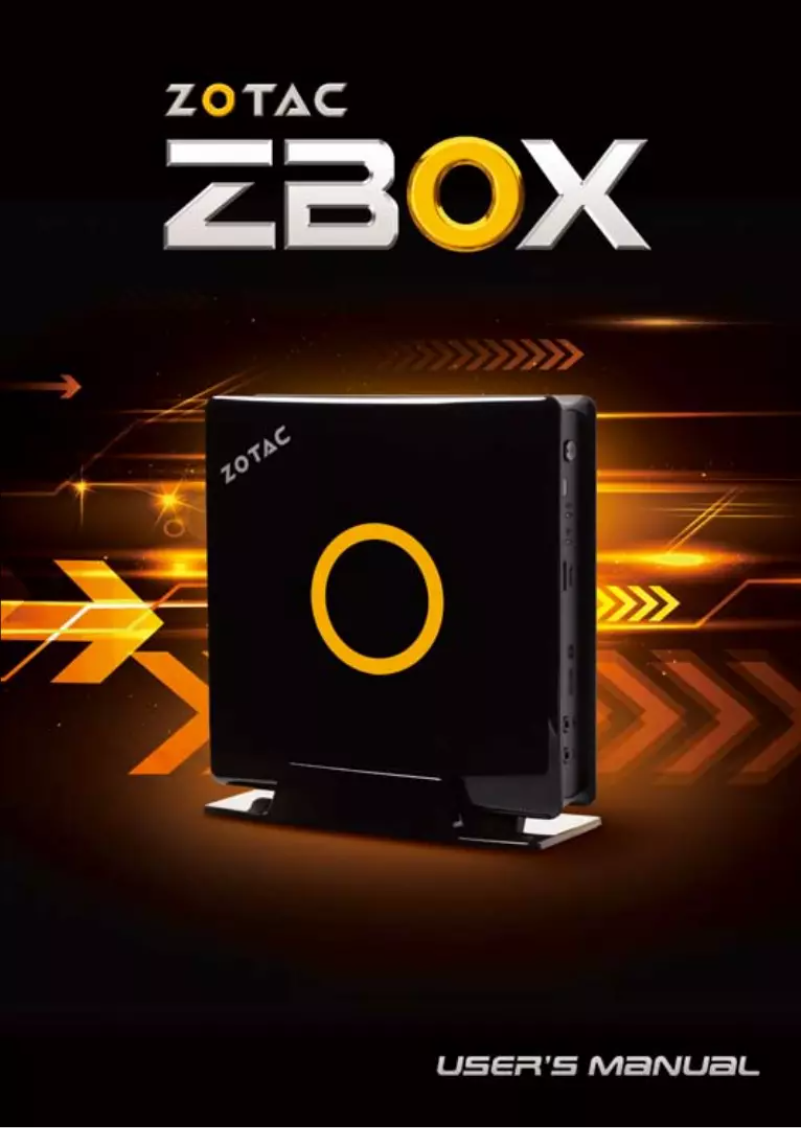 Image de la première page du manuel de l'appareil ZBOX-EI730
