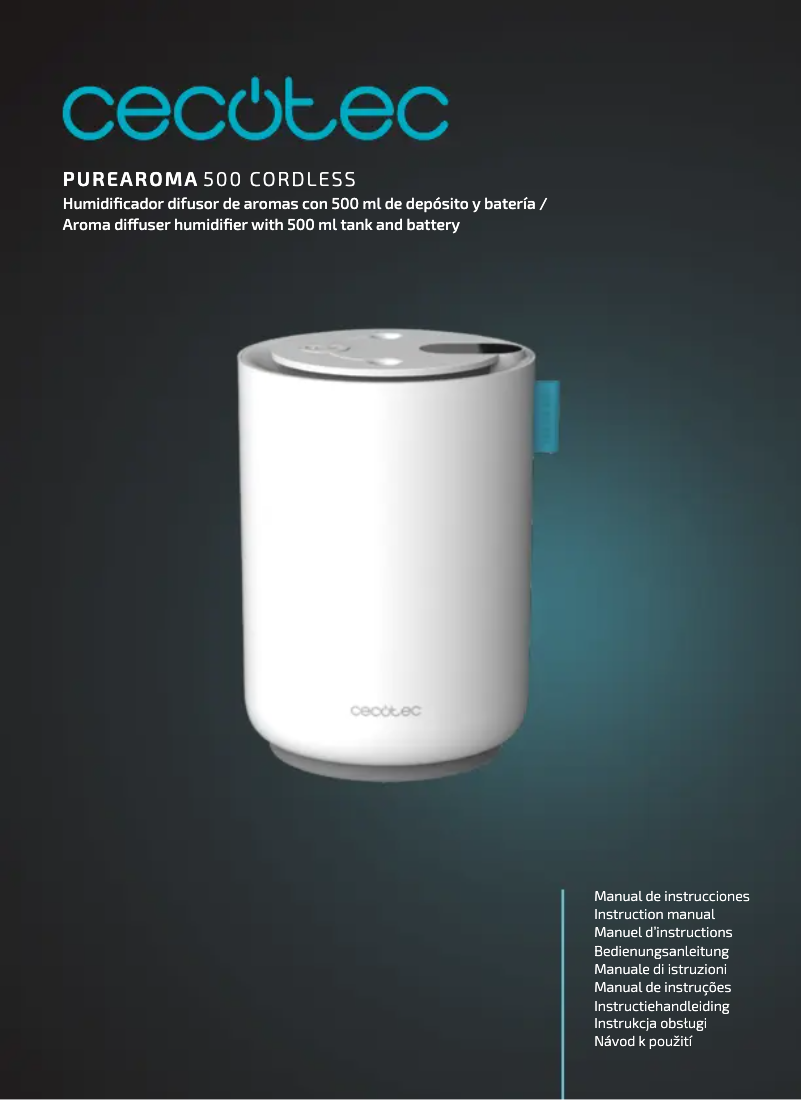 Page n°1 - Manuel utilisateur Cecotec PureAroma 500 Cordless