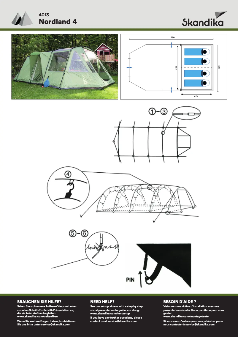 Page n°1 - Manuel utilisateur Skandika Nordland 4
