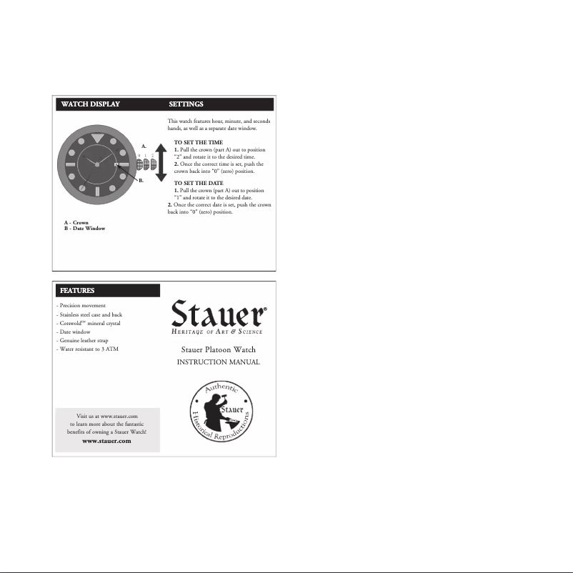 Page n°1 - Manuel utilisateur Stauer 29930