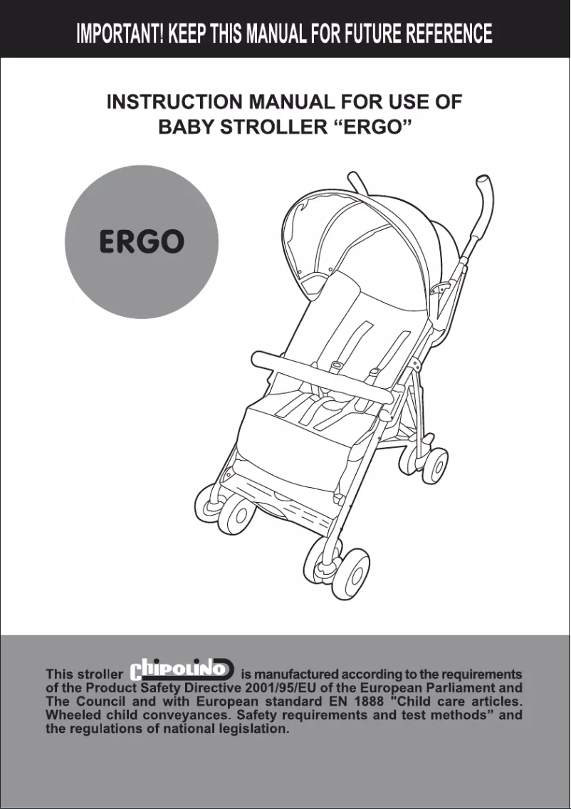 Image de la première page du manuel de l'appareil Ergo