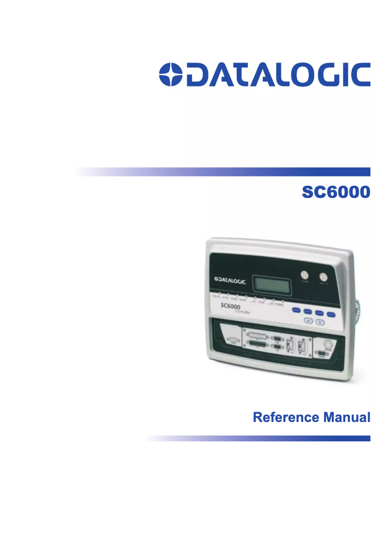 Image de la première page du manuel de l'appareil SC6000