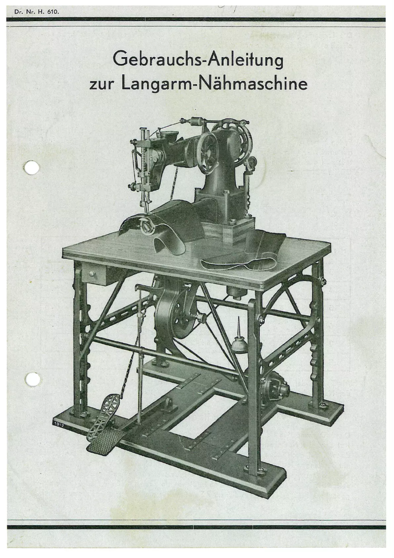 Page n°1 - Manuel utilisateur Dürkopp Adler 43