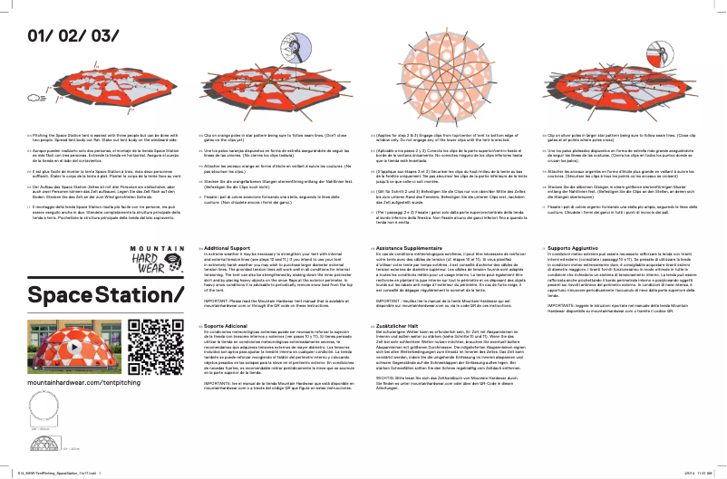 Image de la première page du manuel de l'appareil Space Station