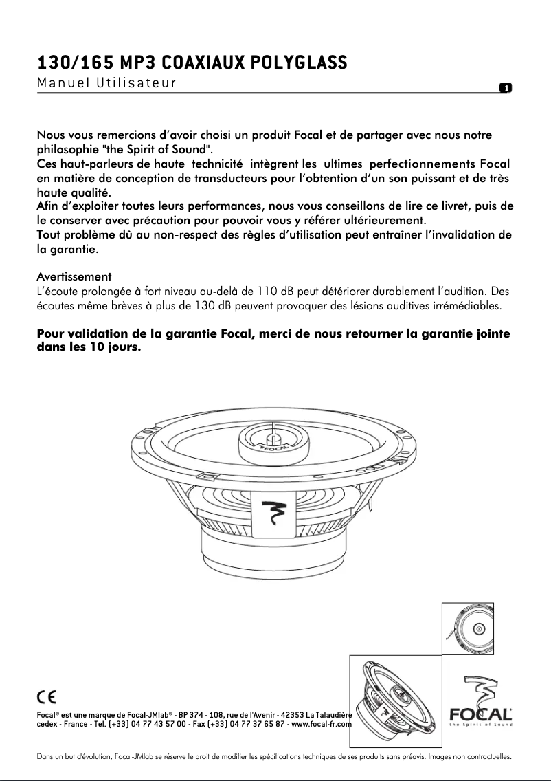 Image de la première page du manuel de l'appareil 165 MP3