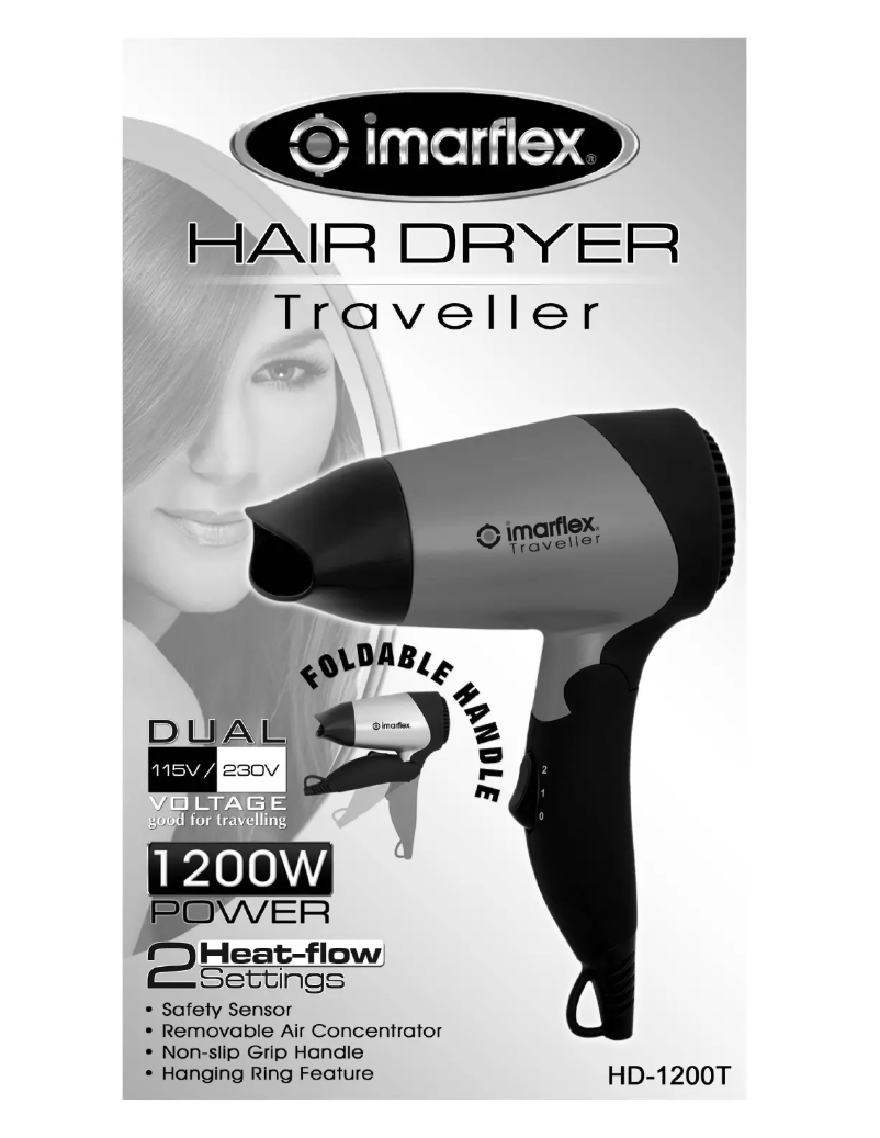 Page 1 de la notice Manuel utilisateur Imarflex HD-1200T