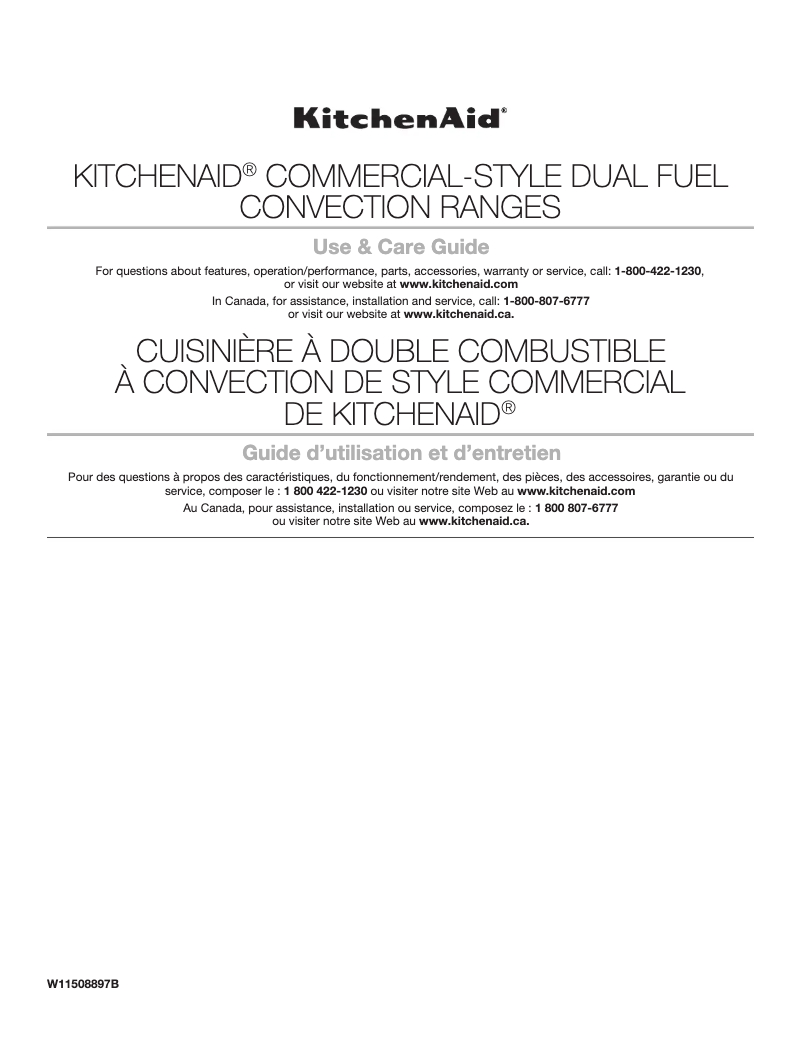 Imagen de la primera página del manual del dispositivo KFDC558JSS