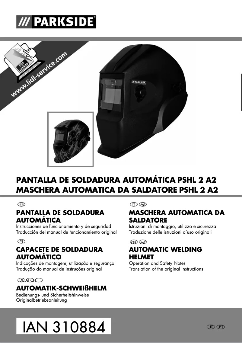 Image de la première page du manuel de l'appareil PSHL 2 A2