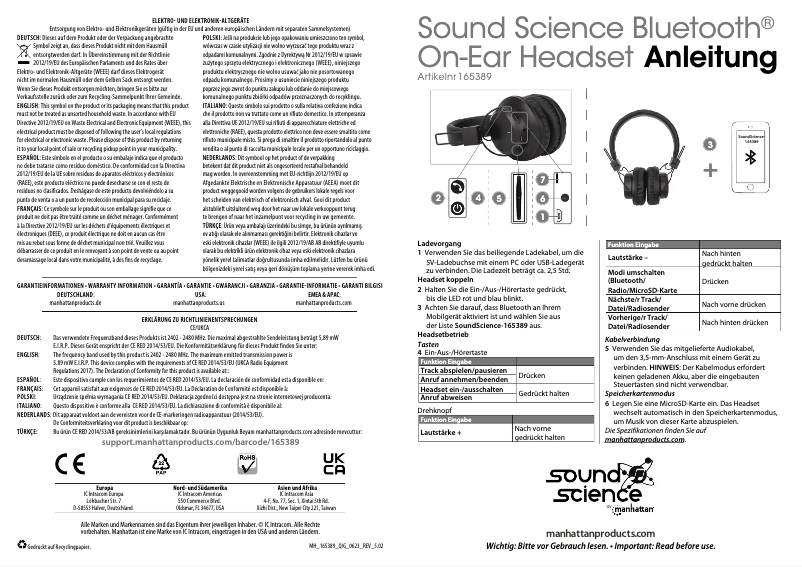Image de la première page du manuel de l'appareil 165389