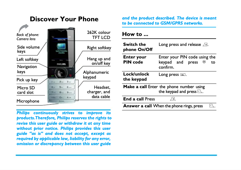 Página 1 del manual Manual de usuario Philips CTX500BLK