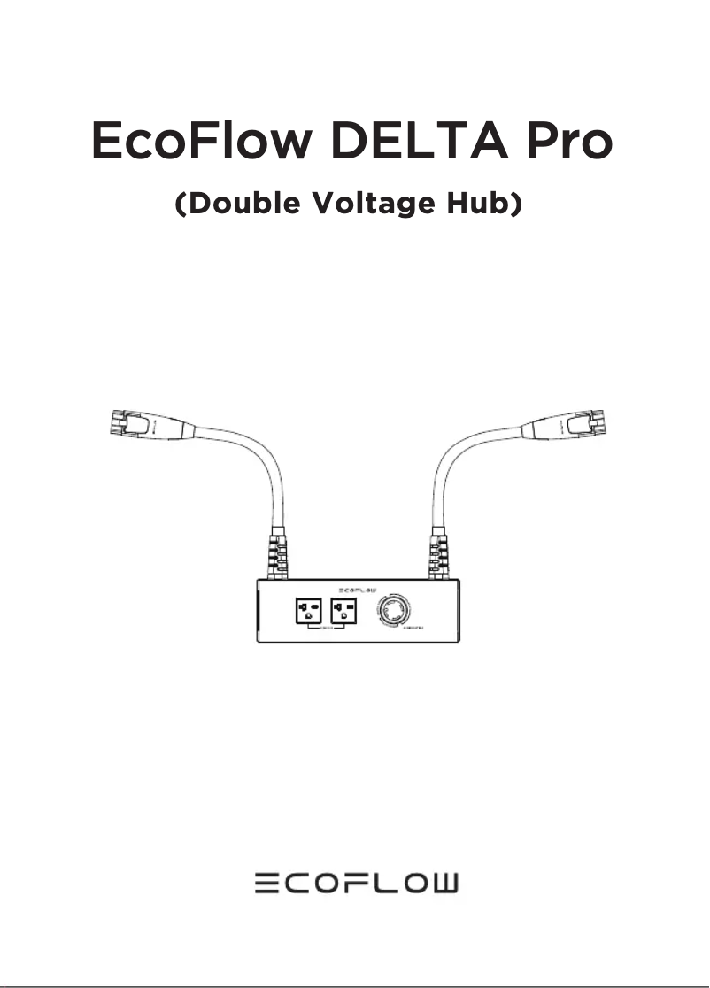 Page n°1 - Manuel utilisateur EcoFlow Double Voltage Hub