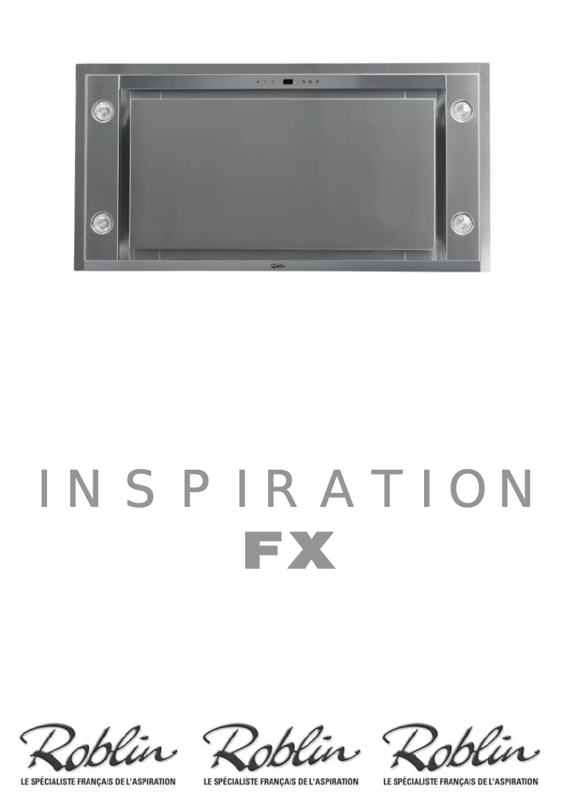 Page 1 de la notice Manuel utilisateur Roblin Inspiration FX 1000