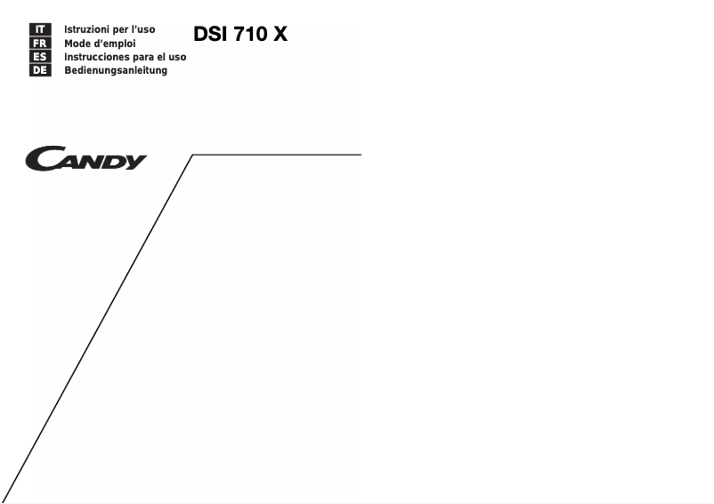 Page 1 de la notice Manuel utilisateur Candy LS DSI 700 X
