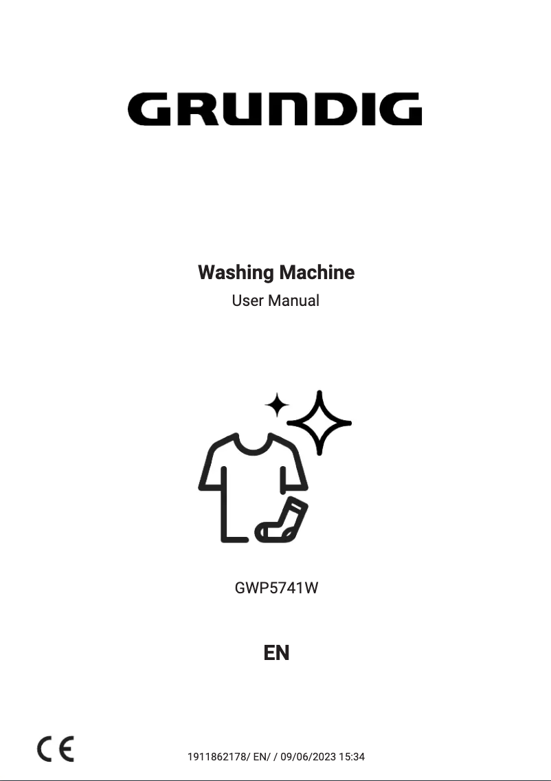 Page 1 de la notice Manuel utilisateur Grundig GWP5741W