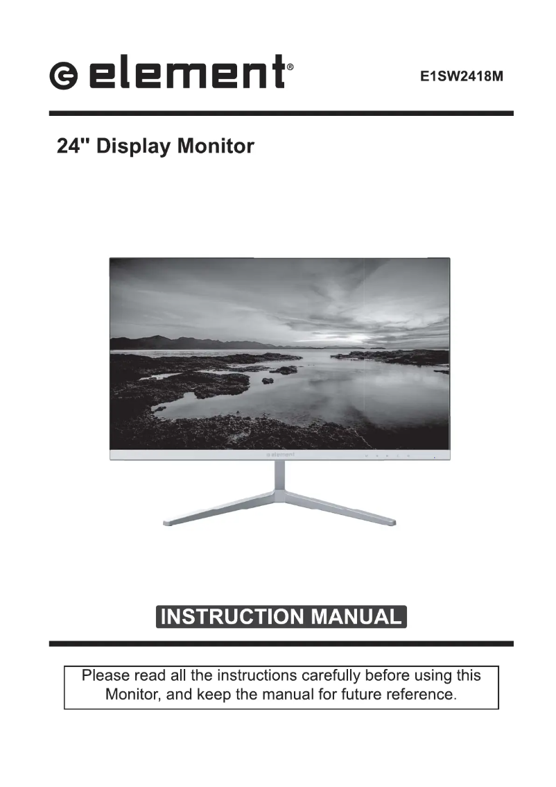 Page n°1 - Manuel utilisateur Element E1SW2418M